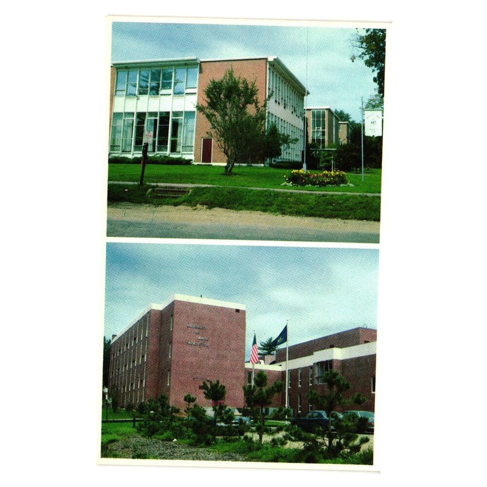 University Of Maine Farmington Campus Postcard Published Bromley Vintage Card